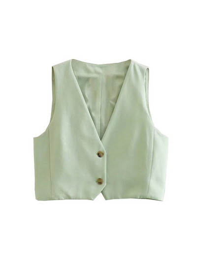 Kumsvag 2022 nyári női alkalmi öltönyök 2 részes készlet tömör V-nyakú vászonmellények Kabátok és rövidnadrágok Női édes utcai öltönyök ruházat