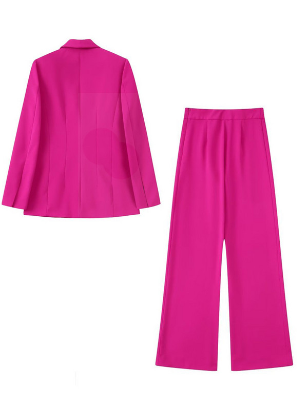 Kumsvag 2022 nyári női nadrág öltönyök 2 részes készletek Alkalmi Solid Slim blézerek Kabátok és nadrágok Női Elegáns OL Öltöny Ruházat