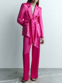 Kumsvag 2022 nyári női nadrágkosztümök 2 részes készletek Alkalmi tömör blézerek kabátok és nadrágok Női elegáns utcai öltönyök ruházat