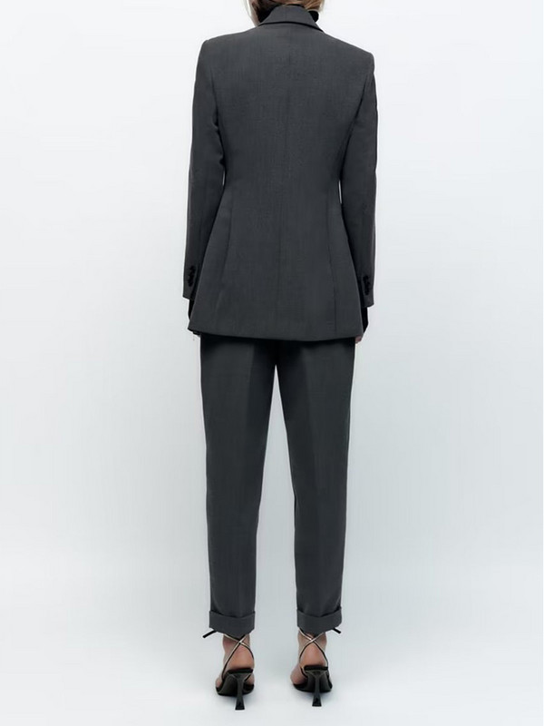 Kumsvag női alkalmi nadrág öltönyök 2 részes szettek 2022 őszi tömör blézerek kabátok és nadrágok női elegáns OL öltöny ruházat