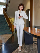 Elegáns, stílusos szett női 2 részes blézer nadrágkosztümökkel Irodai női elegáns formális ruhák Za Business Kit 2022. őszi overál