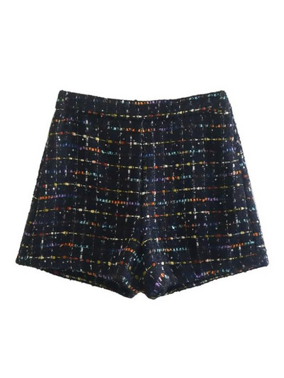 Kumsvag Női Rövidnadrágok Öltönyök 2 darabos Szettek 2022 Őszi kockás kockás karcsú blézerek Kabátok és rövidnadrágok Női Elegáns OL Öltöny Ruházat