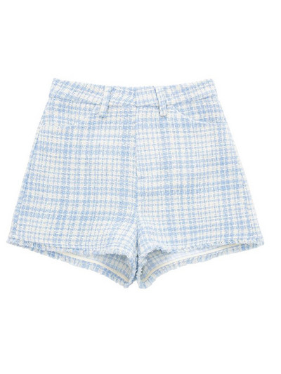 Kumsvag 2022 nyári női rövidnadrág öltöny 2 részes készlet Alkalmi Plaid Veins Blézerek Kabátok és rövidnadrágok Női Elegáns Öltöny Ruházat