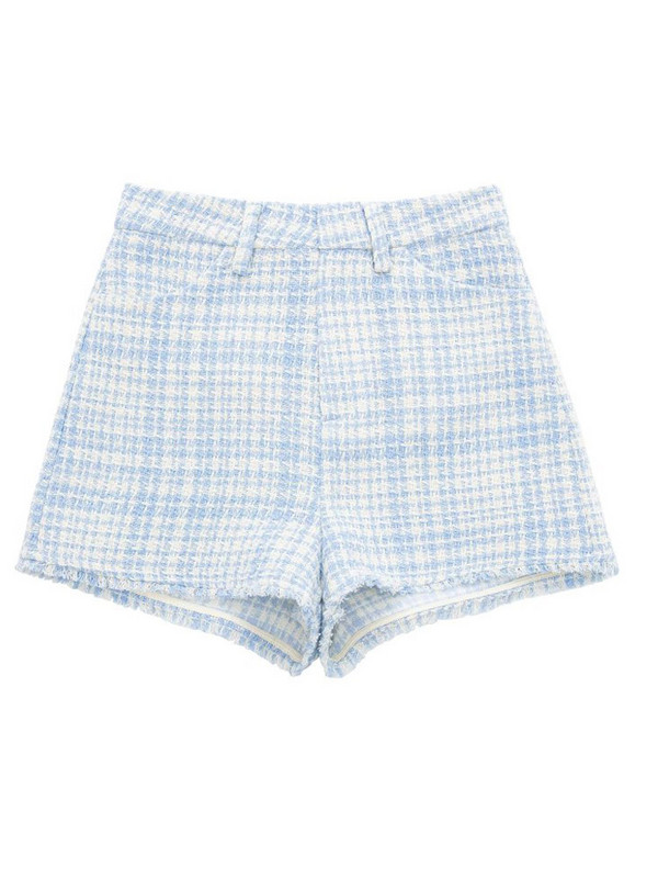 Kumsvag 2022 nyári női rövidnadrág öltöny 2 részes készlet Alkalmi Plaid Veins Blézerek Kabátok és rövidnadrágok Női Elegáns Öltöny Ruházat