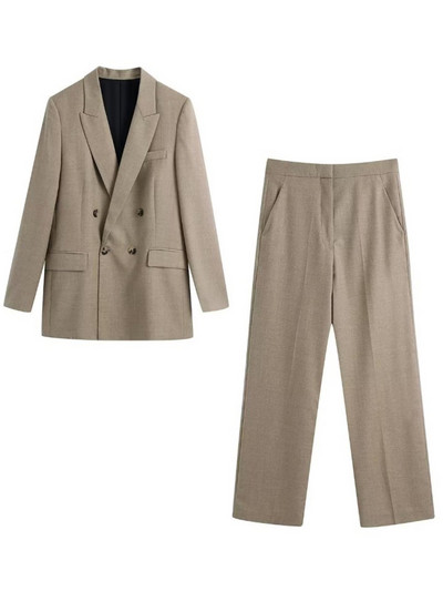 Kumsvag őszi női nadrágkosztümök, 2 darabos szettek