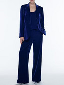 Kumsvag női őszi bársonyos nadrágkosztümök 2 részes szettek 2022 alkalmi tömör blézerek és nadrágok női elegáns utcai öltönyök ruházat