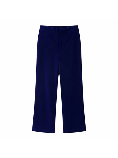 Kumsvag női őszi bársonyos nadrágkosztümök 2 részes szettek 2022 alkalmi tömör blézerek és nadrágok női elegáns utcai öltönyök ruházat