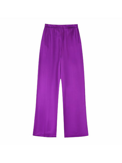 Kumsvag női őszi szatén nadrágkosztümök 2 részes szettek 2022 divatos tömör blézerek kabátok és nadrágok női utcai öltönyök ruházat