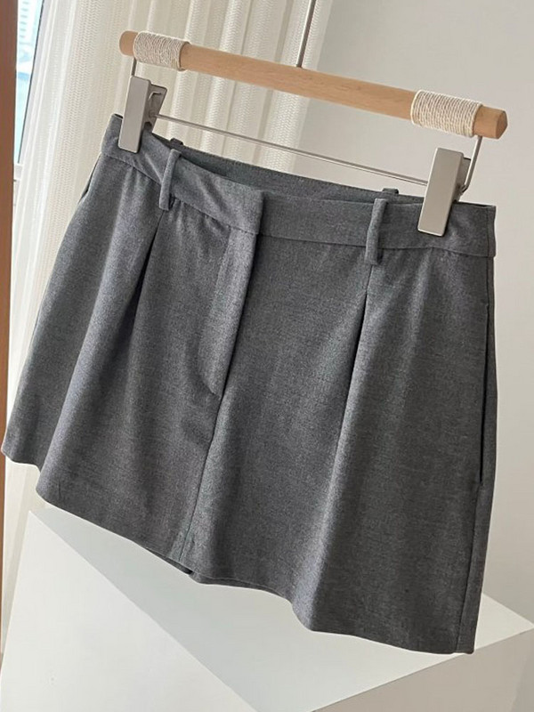 Kumsvag 2022 őszi női rövidnadrág öltöny 2 részes készlet Alkalmi tömör bő blézer Kabátok és rövidnadrágok Női Elegáns Édes öltönyszövet