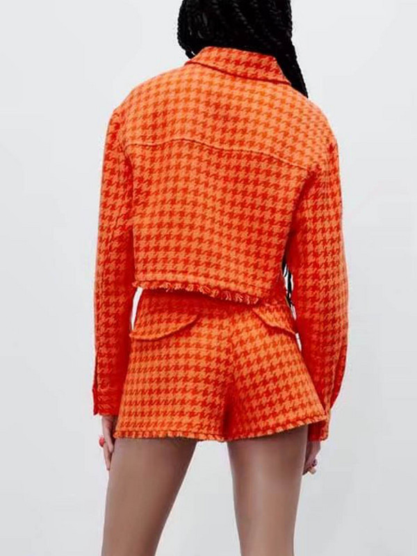 KUMSVAG 2022 nyári női alkalmi rövidnadrágok öltönyök 2 részes szettek Veins dzsekik kabátok és rövidnadrágok Női utcai édes Kétrészes ruhák