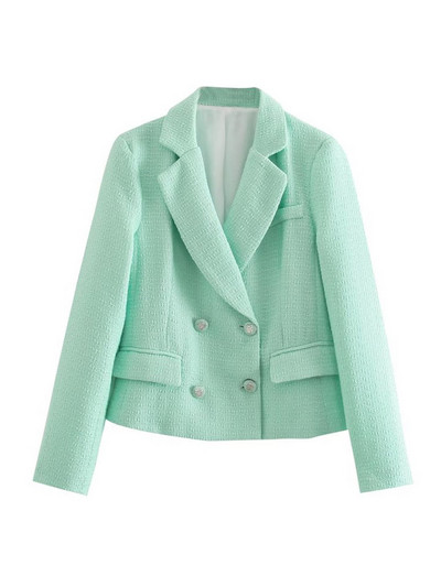 Kumsvag 2022 Autumn Women Veins Shorts Suits 2 részes készlet Alkalmi Solid Blazers Kabátok és rövidnadrágok Női Elegáns OL Öltöny Ruházat