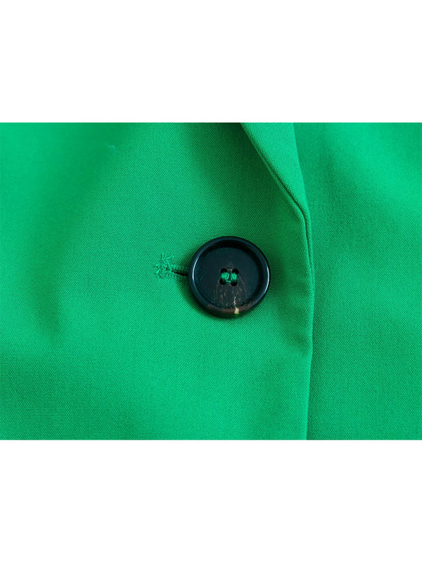 Icclek női blézer öltönyök zöld szett női 2 részes irodai hölgy elegáns nadrágkosztüm Magas derekú nadrágkosztümök blézer dzseki őszi