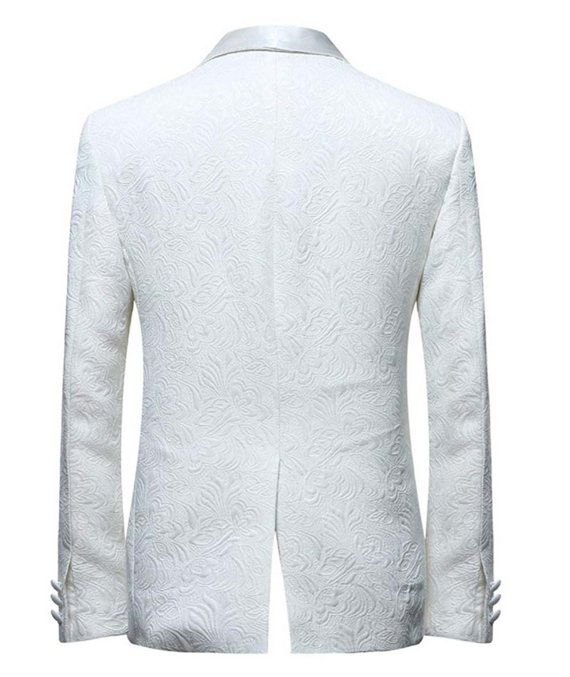 2022-es, új divatos férfi öltöny, 2 részes kendőhajtóka, nyomott/mintás öltöny, szmoking vőfély esküvőre (blézer + nadrág)