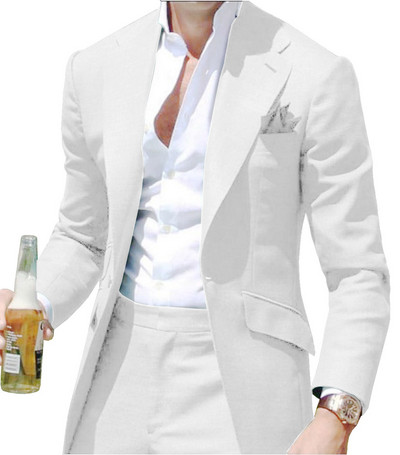 Zöld férfi öltönyök formális üzleti, bevágásos hajtókás szmoking, tömör egygombos dzseki, 2 darab vőfély esküvőre (blézer+nadrág)