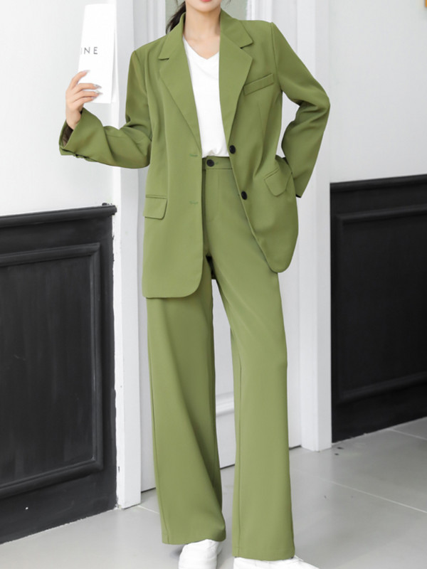 Új Femme formális kabát és nadrág irodai női ruhák őszi alkalmi női kétrészes szett üzleti elegáns blézer nadrágkosztüm