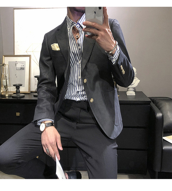 2020-as férfi szmokingok, új érkezésű velúr, alkalmi karcsú blézer férfi öltöny (csak kabát)