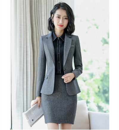 Irodai női üzleti nadrágkosztüm, női, 2 részes szett formális, egységes stílus őszi téli nadrág blézer szett női kabátkosztüm