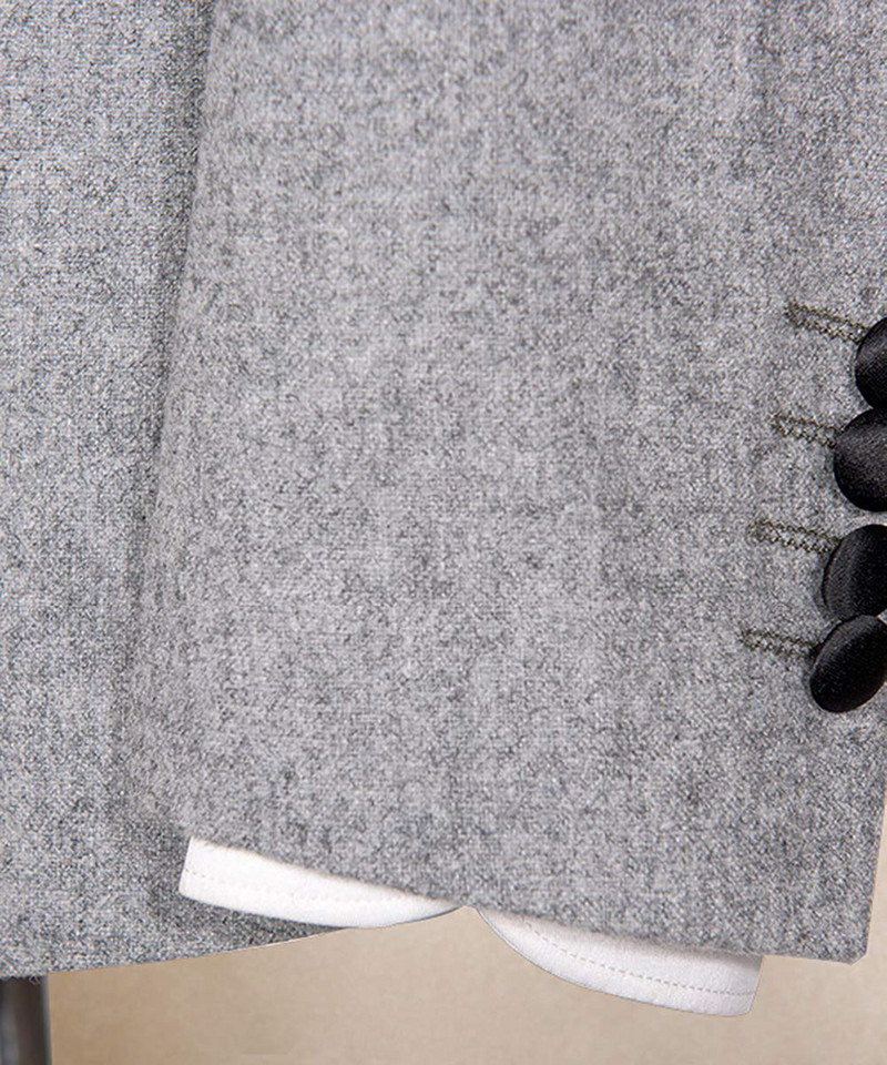 Ανδρικό κοστούμι 2 τεμαχίων Σάλι Πέτο Ανδρικά Σετ Μάλλινα / Tweed Tuxedos Bridegroom One Button 2018 New For Wedding (Blazer +Pants)