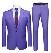 Ανδρικά κοστούμια Σάλι 2 τεμαχίων Slim Fit Royal Blue Μαύρο λευκό κοστούμι σακάκι σμόκιν για κουμπάρους γάμου το βράδυ (Blazer+Pants)