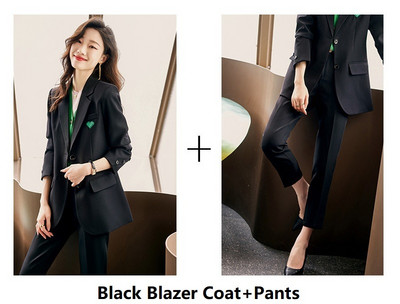 Υψηλής ποιότητας υφασμάτινες γυναικείες επαγγελματικές φόρμες με παντελόνι και ζιβάγκο Παλτό Φθινοπωρινό χειμερινό επίσημο επαγγελματικό OL Styles Pantssuits