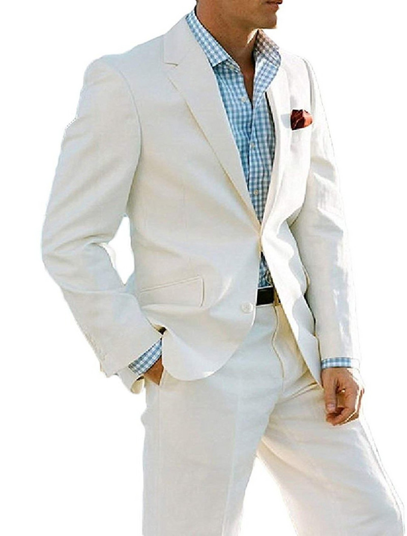 Μπλε Ανδρικές φόρμες 2 τεμαχίων Επίσημο πέτο Γαμήλιες φόρμες δύο κουμπιών Tuxedos Groomsmen ( Blazer+Pant)