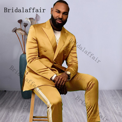 Bridalaffair Τελευταία Πράσινα Σχέδια Peacock Shinny Tuxedo 2022 Slim Fit Παντελόνι για πάρτι Ανδρικό φόρεμα με διπλό στήθος νυφικό