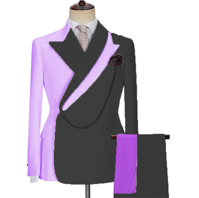 Gwenhwyfar 2022 Trend New Mixed Colocr Ανδρικό κοστούμι γαμπρού Business Casual Fashion New κοστούμι 2 τεμαχίων