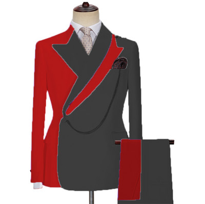 Gwenhwyfar 2022 Trend New Mixed Colocr Ανδρικό κοστούμι γαμπρού Business Casual Fashion New κοστούμι 2 τεμαχίων