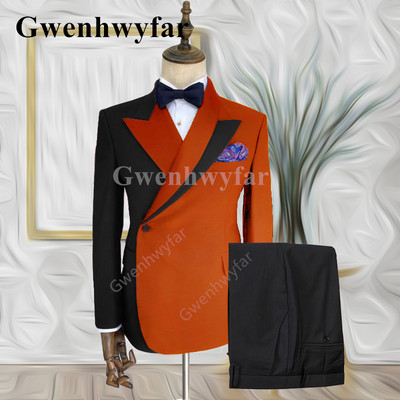 Gwenhwyfar 2022 Trend New Mixed Colocr Ανδρικό κοστούμι γαμπρού Business Casual Fashion New κοστούμι 2 τεμαχίων