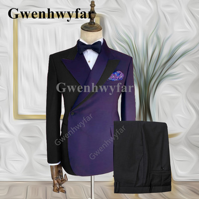 Gwenhwyfar 2022 Trend New Mixed Colocr Ανδρικό κοστούμι γαμπρού Business Casual Fashion New κοστούμι 2 τεμαχίων