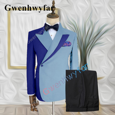 Gwenhwyfar 2022 Trend New Mixed Colocr Ανδρικό κοστούμι γαμπρού Business Casual Fashion New κοστούμι 2 τεμαχίων