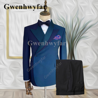 Gwenhwyfar 2022 Trend New Mixed Colocr Ανδρικό κοστούμι γαμπρού Business Casual Fashion New κοστούμι 2 τεμαχίων