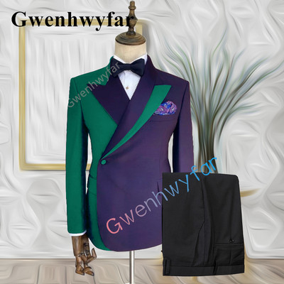 Gwenhwyfar 2022 Trend New Mixed Colocr Ανδρικό κοστούμι γαμπρού Business Casual Fashion New κοστούμι 2 τεμαχίων