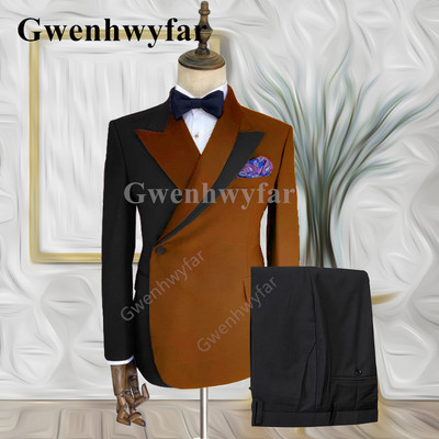 Gwenhwyfar 2022 Trend New Mixed Colocr Ανδρικό κοστούμι γαμπρού Business Casual Fashion New κοστούμι 2 τεμαχίων