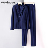 Γυναικεία στολή γραφείου Μπλέιζερ και φούστα Παντελόνι κοστούμια σετ δύο τεμαχίων Γυναικεία επαγγελματικά ρούχα Επαγγελματικά επίσημα ρούχα εργασίας Υπερμεγέθη