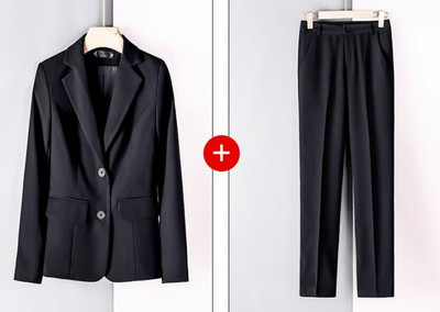 Γυναικεία στολή γραφείου Μπλέιζερ και φούστα Παντελόνι κοστούμια σετ δύο τεμαχίων Γυναικεία επαγγελματικά ρούχα Επαγγελματικά επίσημα ρούχα εργασίας Υπερμεγέθη