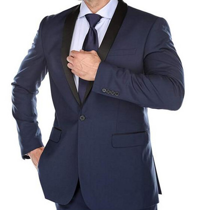 Γκρι αντρικό κοστούμι με λεπτή εφαρμογή Νυφικές φόρμες για άνδρες Προσαρμοσμένες ανδρικές φόρμες blazer ανδρικές στολές γαμπρού σμόκιν 2 τεμαχίων Terno Masculino (Σακάκι+παντελόνι)