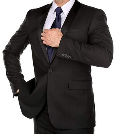 Γκρι αντρικό κοστούμι με λεπτή εφαρμογή Νυφικές φόρμες για άνδρες Προσαρμοσμένες ανδρικές φόρμες blazer ανδρικές στολές γαμπρού σμόκιν 2 τεμαχίων Terno Masculino (Σακάκι+παντελόνι)