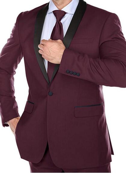 Γκρι αντρικό κοστούμι με λεπτή εφαρμογή Νυφικές φόρμες για άνδρες Προσαρμοσμένες ανδρικές φόρμες blazer ανδρικές στολές γαμπρού σμόκιν 2 τεμαχίων Terno Masculino (Σακάκι+παντελόνι)