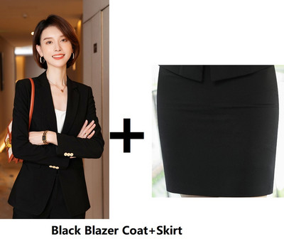 Γυναικείο Γραφείο Κομψό Επίσημο Σχέδιο Παντελόνι Φθινοπωρινό Χειμώνα Επαγγελματικές Γυναικείες επαγγελματικές φόρμες OL Styles Σετ μπλέιζερ