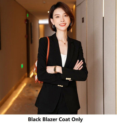 Γυναικείο Γραφείο Κομψό Επίσημο Σχέδιο Παντελόνι Φθινοπωρινό Χειμώνα Επαγγελματικές Γυναικείες επαγγελματικές φόρμες OL Styles Σετ μπλέιζερ