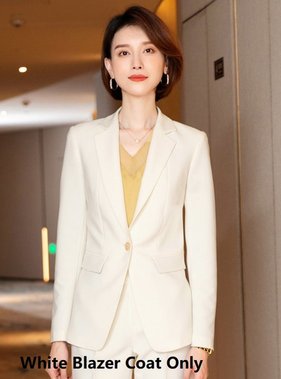 Γυναικείο Γραφείο Κομψό Επίσημο Σχέδιο Παντελόνι Φθινοπωρινό Χειμώνα Επαγγελματικές Γυναικείες επαγγελματικές φόρμες OL Styles Σετ μπλέιζερ