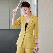 Επίσημα γυναικεία επαγγελματικά κοστούμια με σακάκι και παντελόνι Συνέντευξη Καριέρα Γυναικεία εργασία γραφείου Φόρεμα παντελόνια Σετ παντελονιών