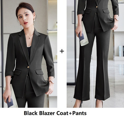 Επίσημα γυναικεία επαγγελματικά κοστούμια με σακάκι και παντελόνι Συνέντευξη Καριέρα Γυναικεία εργασία γραφείου Φόρεμα παντελόνια Σετ παντελονιών
