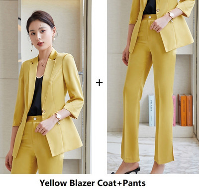 Επίσημα γυναικεία επαγγελματικά κοστούμια με σακάκι και παντελόνι Συνέντευξη Καριέρα Γυναικεία εργασία γραφείου Φόρεμα παντελόνια Σετ παντελονιών