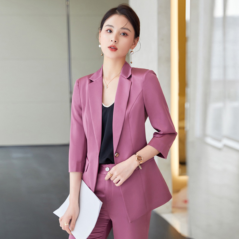 Επίσημα γυναικεία επαγγελματικά κοστούμια με σακάκι και παντελόνι Συνέντευξη Καριέρα Γυναικεία εργασία γραφείου Φόρεμα παντελόνια Σετ παντελονιών