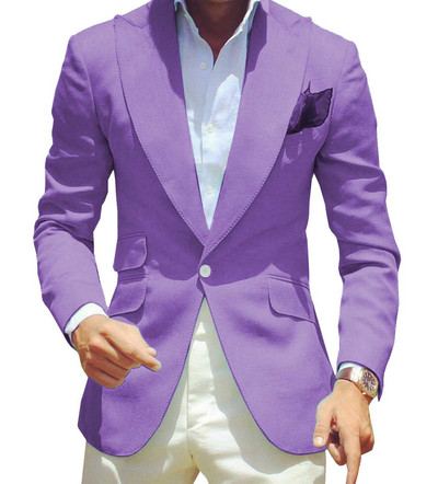 2022 Royal Blue Ανδρικό κοστούμι με ένα κουμπί 2 τεμαχίων Επίσημο πέτο Flat επαγγελματικό σμόκιν φράκο Κουμπάροι για γάμο (Blazer+Pants)