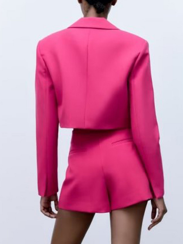 Kumsvag 2022 Summer γυναικεία σορτς Κοστούμια 2 τεμαχίων Casual Solid Blazers Παλτό και σορτς Φούστες Γυναικείο Κομψό Κοστούμι OL Ρούχα