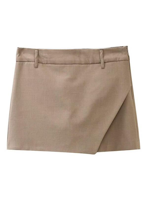 Kumsvag Φθινοπωρινά Σορτς Κοστούμια 2 τεμαχίων Σετ 2022 Γυναικεία Casual Loose Μασίφ παλτό και σορτς Φούστα Γυναικεία Κομψά OL ρούχα