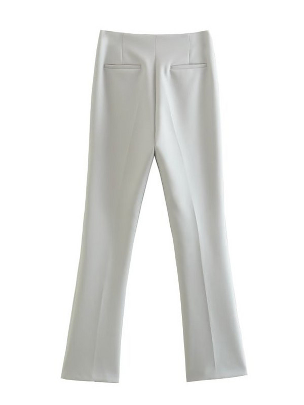 Kumsvag 2022 Καλοκαίρι Γυναικεία Παντελόνια Σετ 2 τεμαχίων Casual Solid γιλέκα Παλτό και παντελόνι Flare Γυναικείο Κομψό Κοστούμι δρόμου